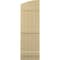 Ekena Millwork Americraft 5-Board (3 Batten) Wood Joined Board-n-Batten Shutters w/Ellipt Top, ARW401BE518X77NTH, PR ARW401BE518X77NTH - alternate 8
